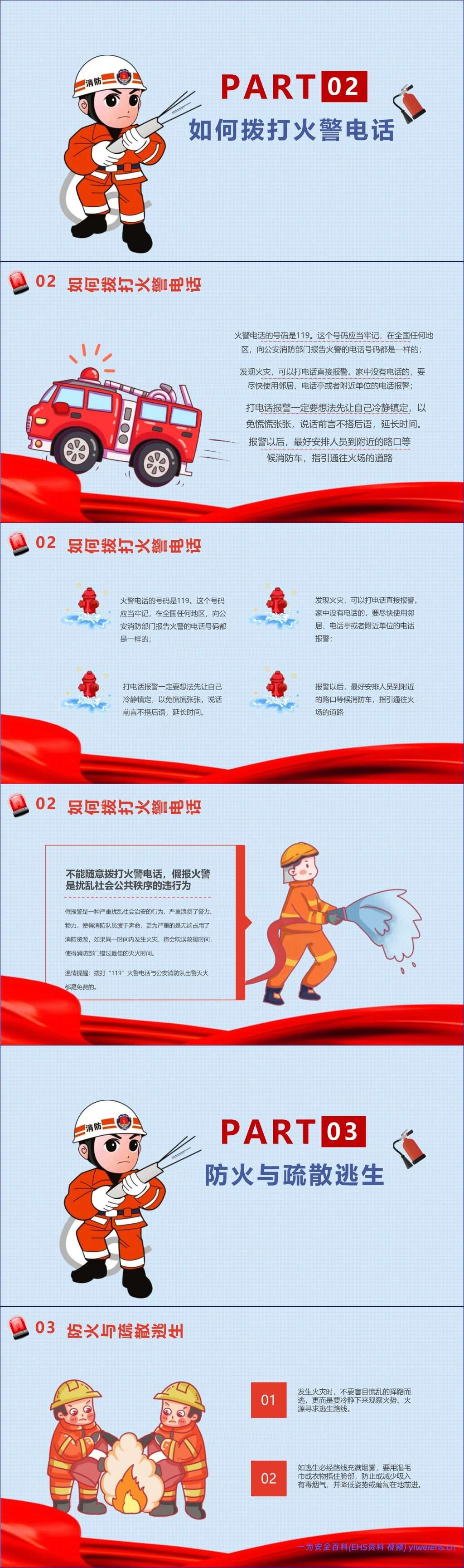 【PPT】《消防安全早知道》班会课件