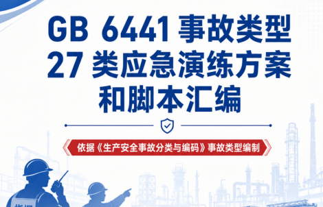 【Word】GB6441-2025_27类事故类型应急演练方案和脚本大全汇编（110 页）
