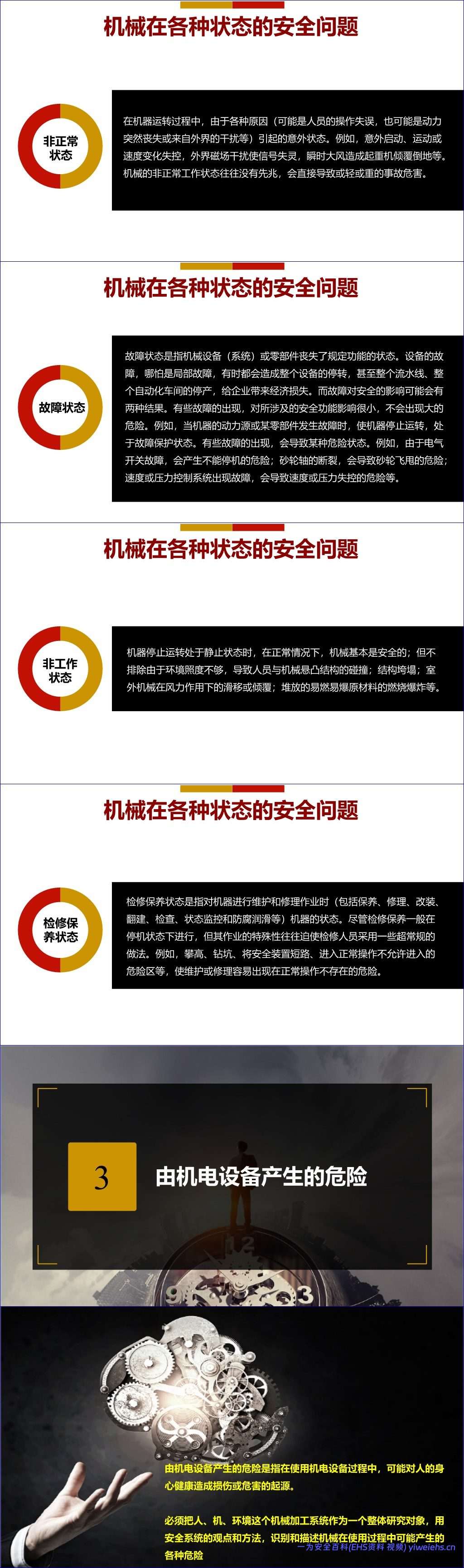 【PPT】机电设备安全知识培训 44页