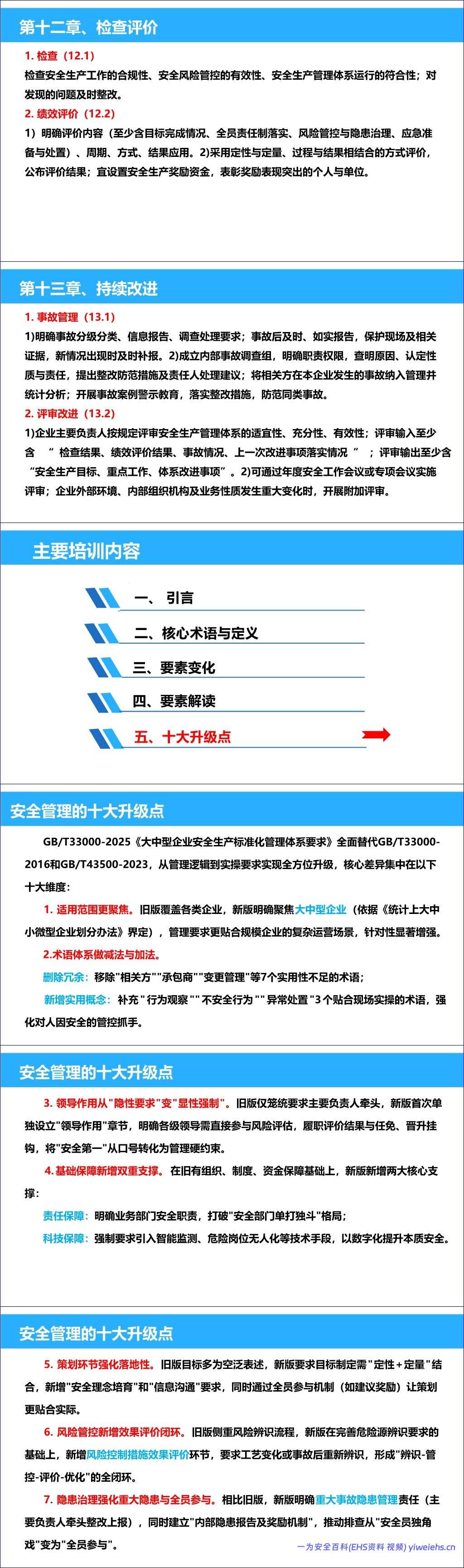 【PPT】解读《大中型企业安全生产标准化管理体系要求》GBT 33000-2025丨50页