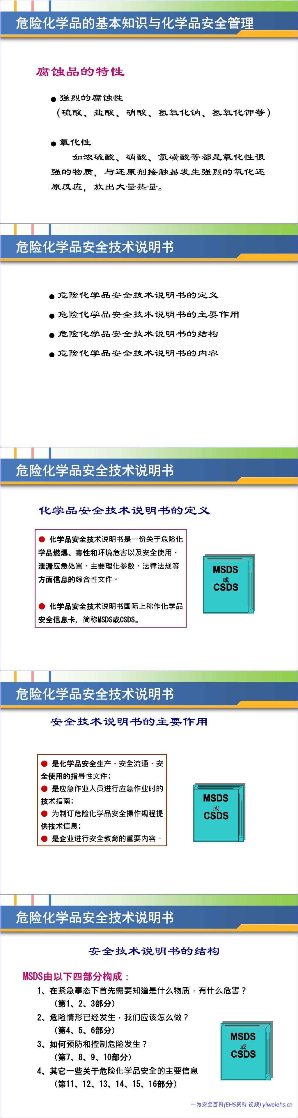 【PPT】危险化学品基础知识培训课件