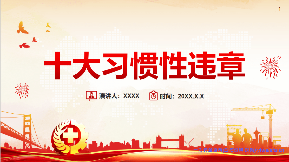 【PPT】十大习惯性违章挨个说