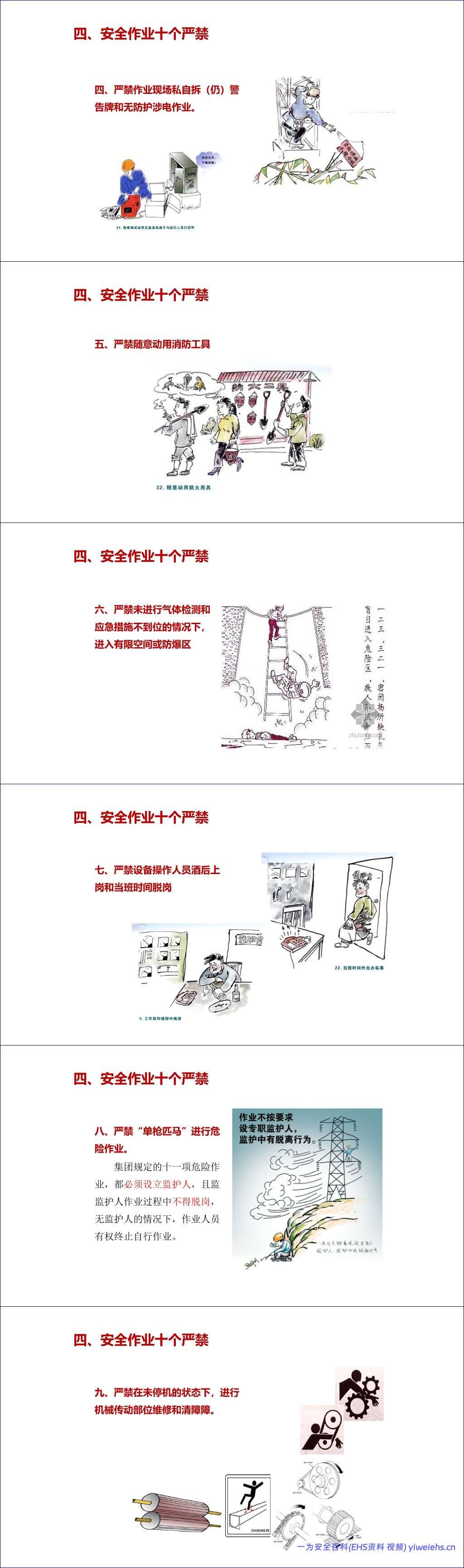 【PPT】习惯性违章培训课件