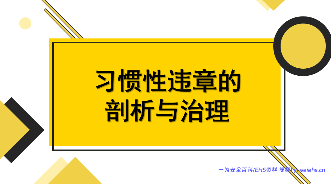 【PPT】员工习惯性违章的剖析与治理