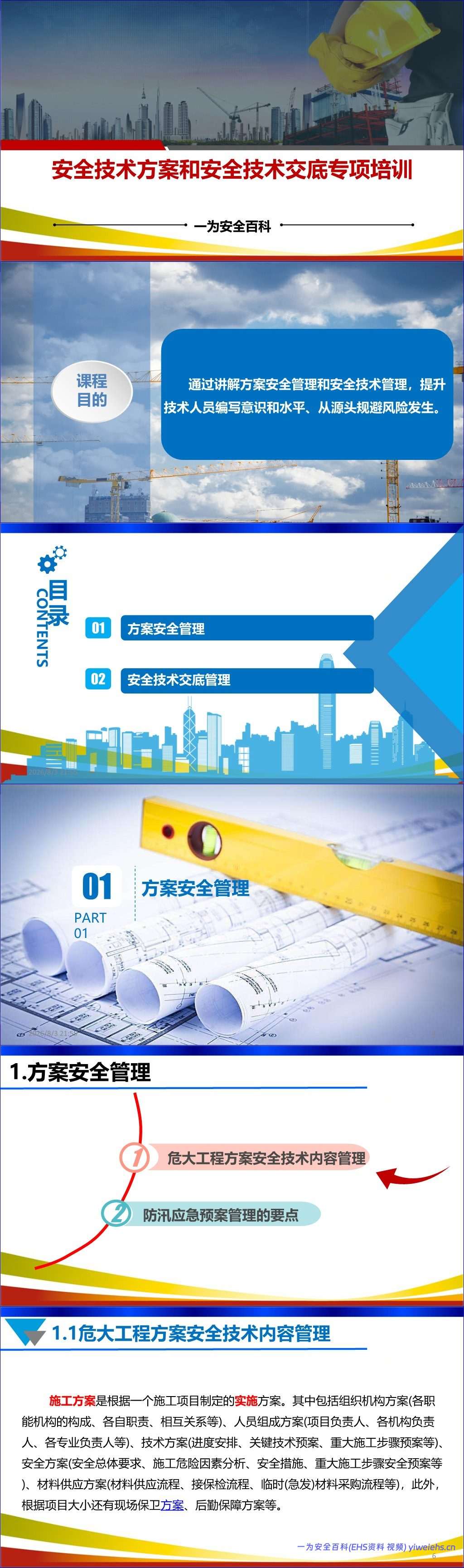【PPT】安全技术方案和安全技术交底专项培训丨156页