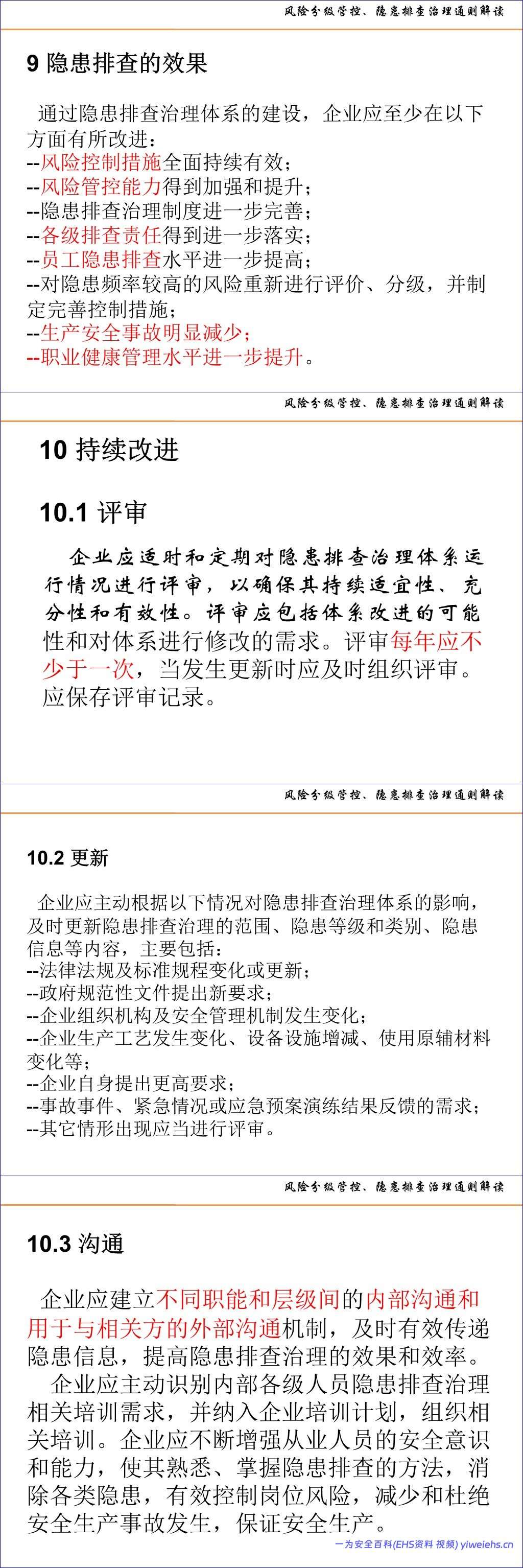 【PPT】风险分级管控、隐患排查治理体系建设通则解读及示例