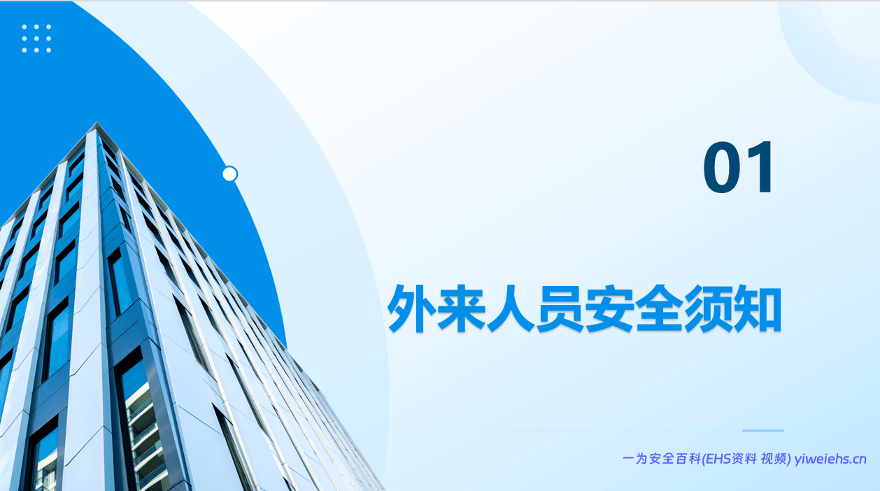 【PPT】外来人员安全须知