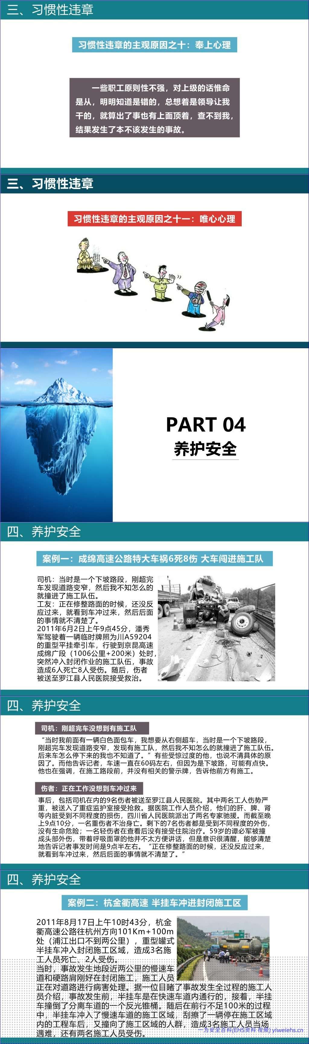 【PPT】2026最新安全意识习惯性违章教育培训58页