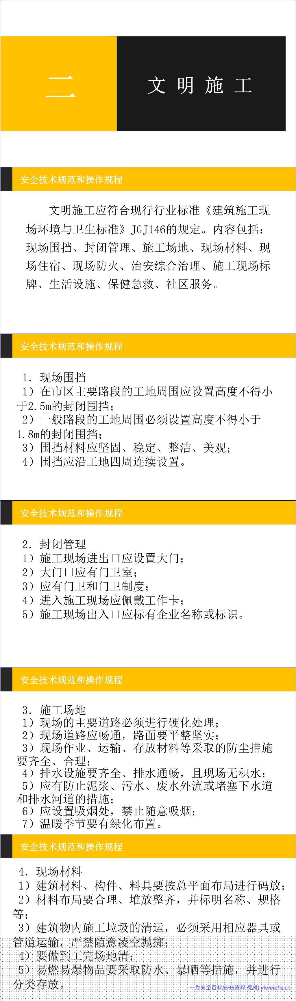 【PPT】建筑施工安全管理技术规范和操作规程