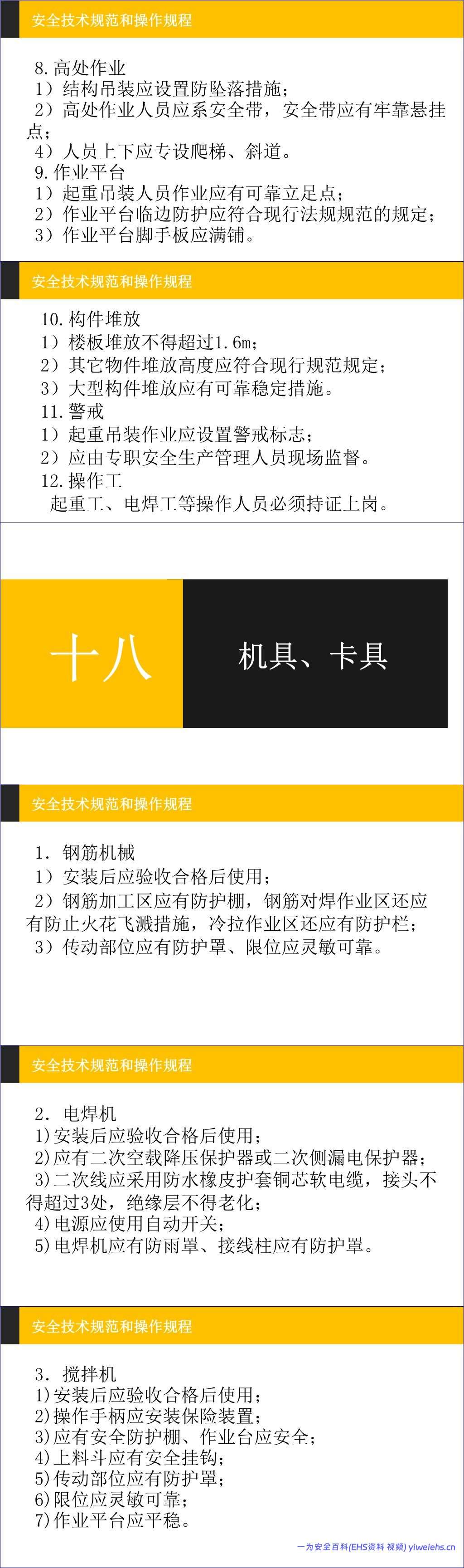 【PPT】建筑施工安全管理技术规范和操作规程