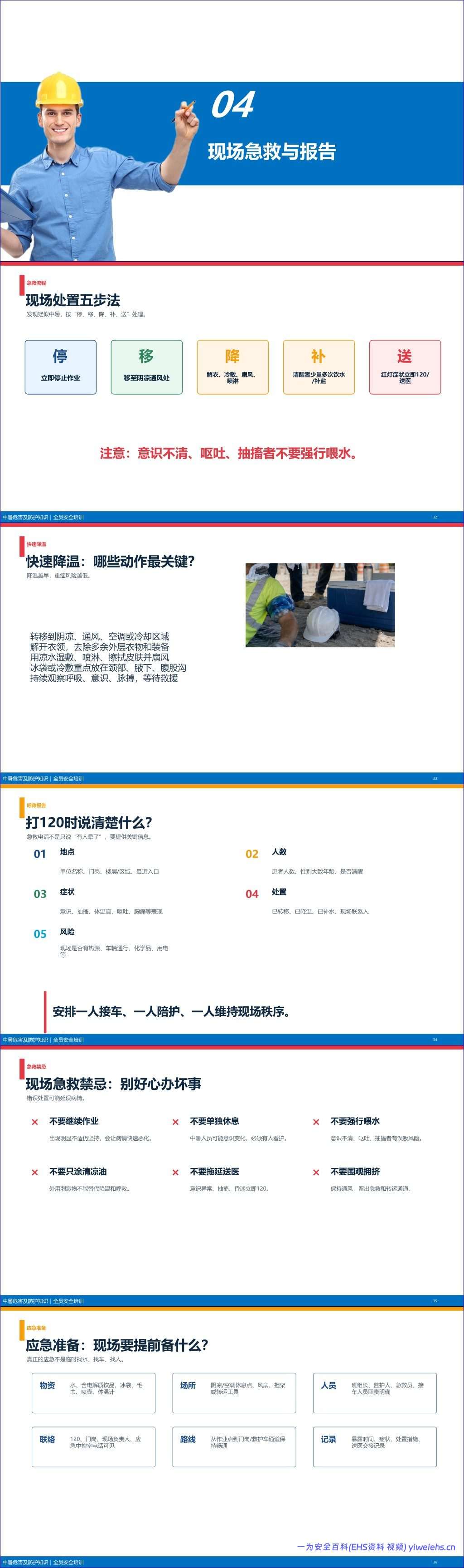 【PPT】中暑危害及防护知识全员培训(45 页)