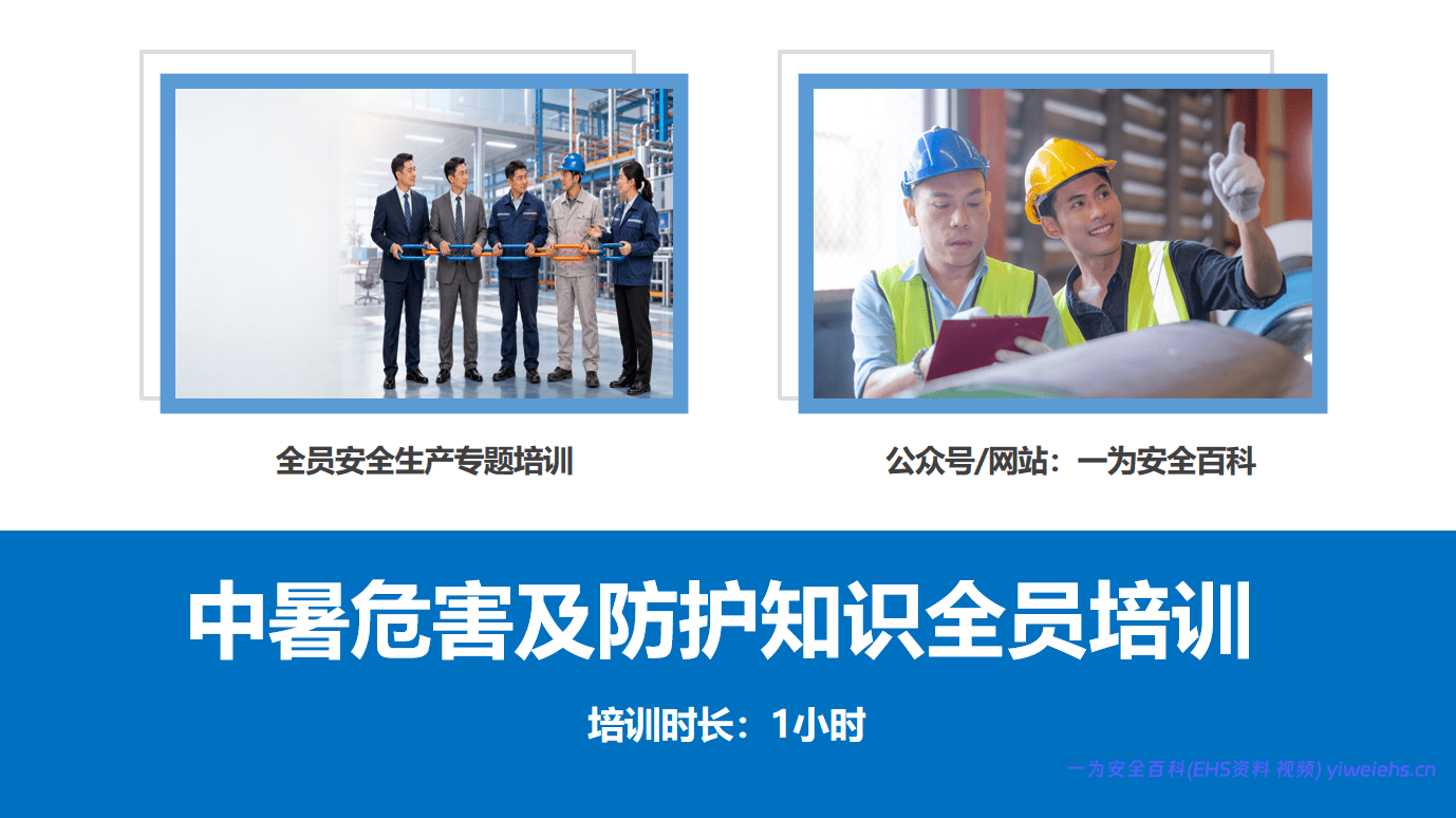 【PPT】中暑危害及防护知识全员培训（45 页）