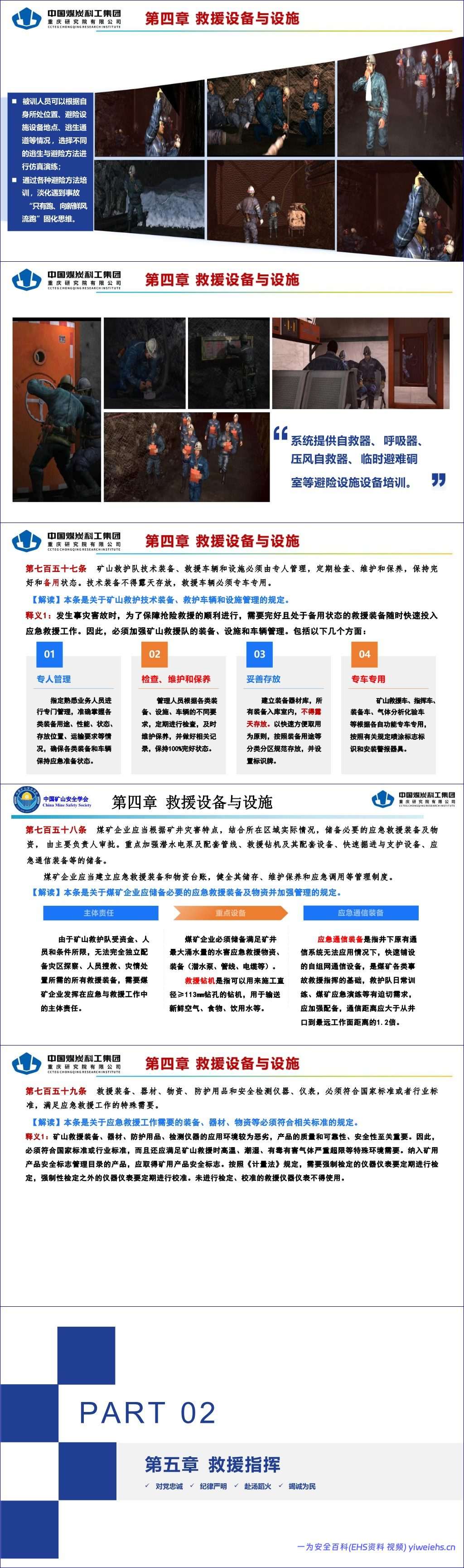 【PPT】《煤矿安全规程》应急救援解读-92页