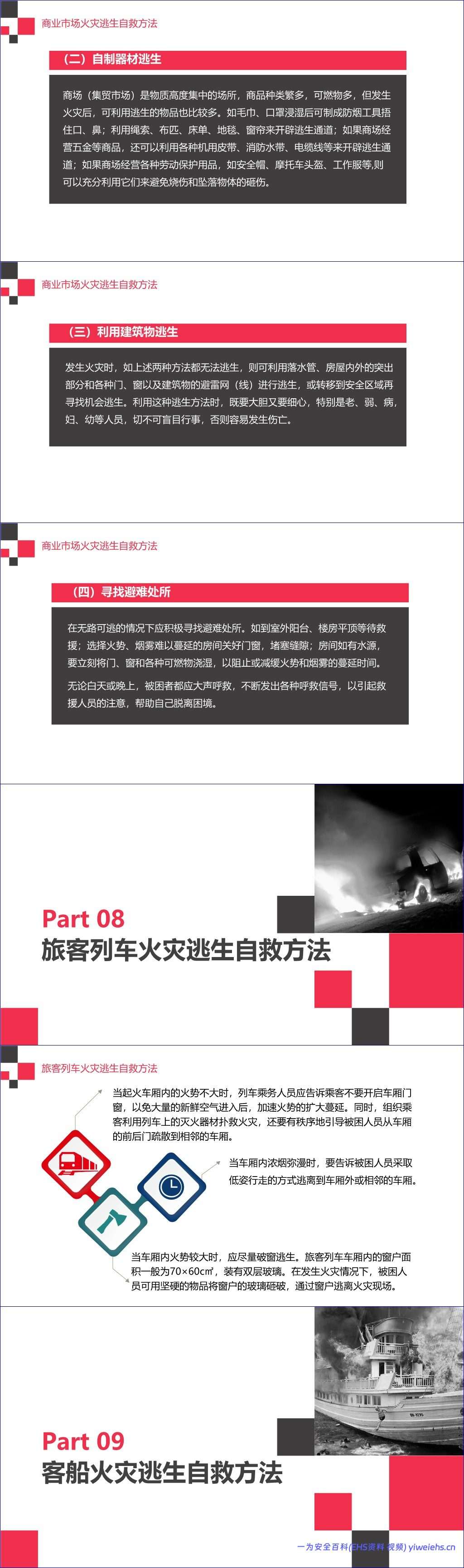 【PPT】火灾逃生与自救