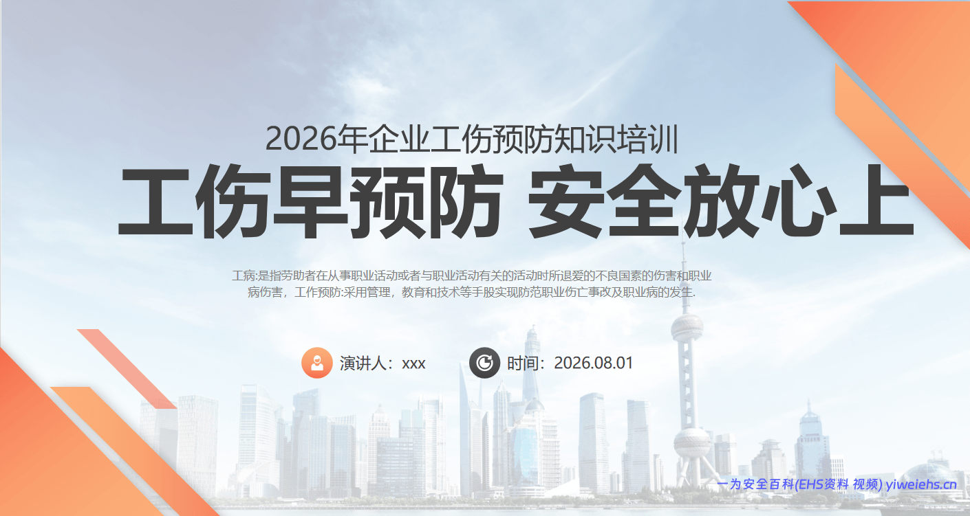 【PPT】工伤知识安全教育培训P丨50页