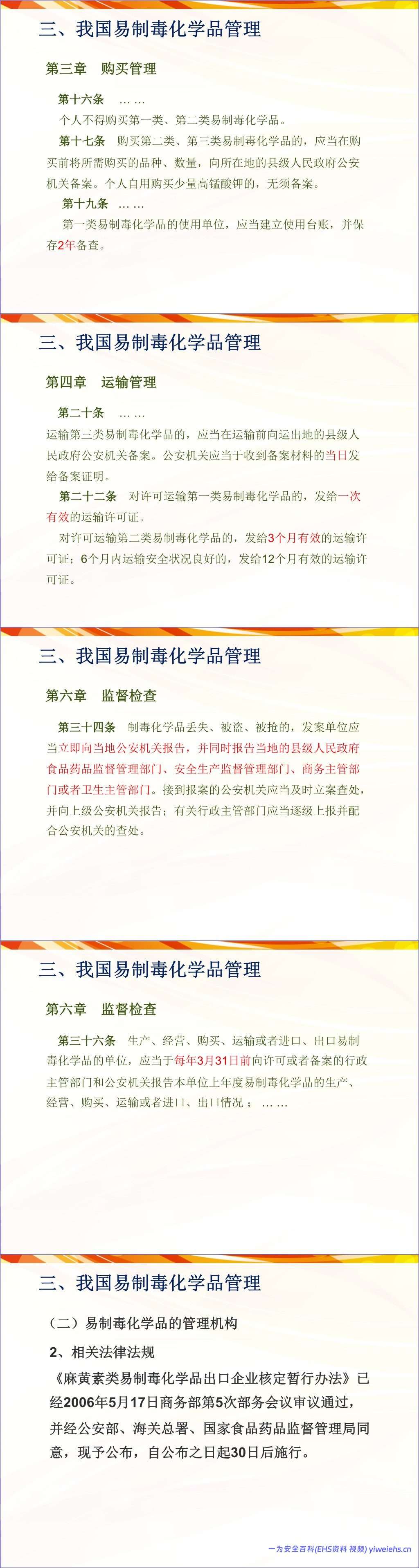【PPT】易制毒化学品安全管理培训-45页