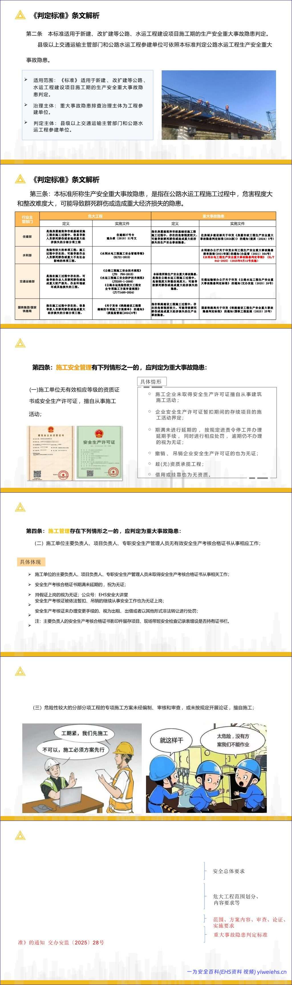 【PPT】《公路水运工程生产安全重大事故隐患判定标准》解读-114页