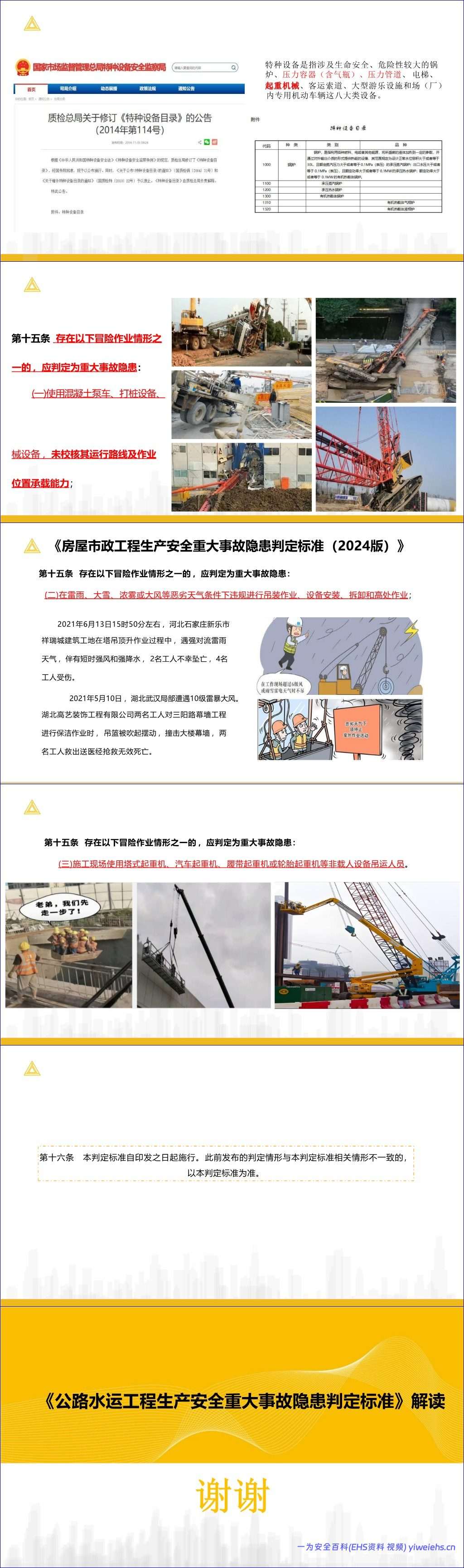 【PPT】《公路水运工程生产安全重大事故隐患判定标准》解读-114页