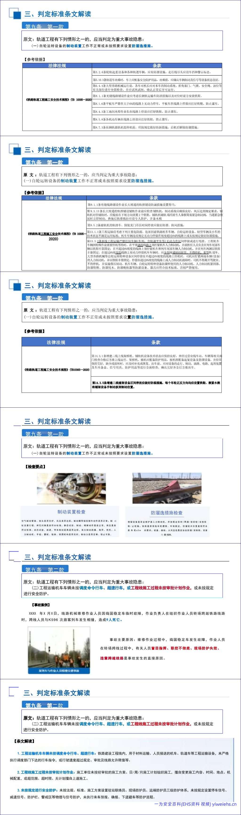 【PPT】国家铁路局《铁路建设工程生产安全重大事故隐患判定标准》解读与宣贯179页
