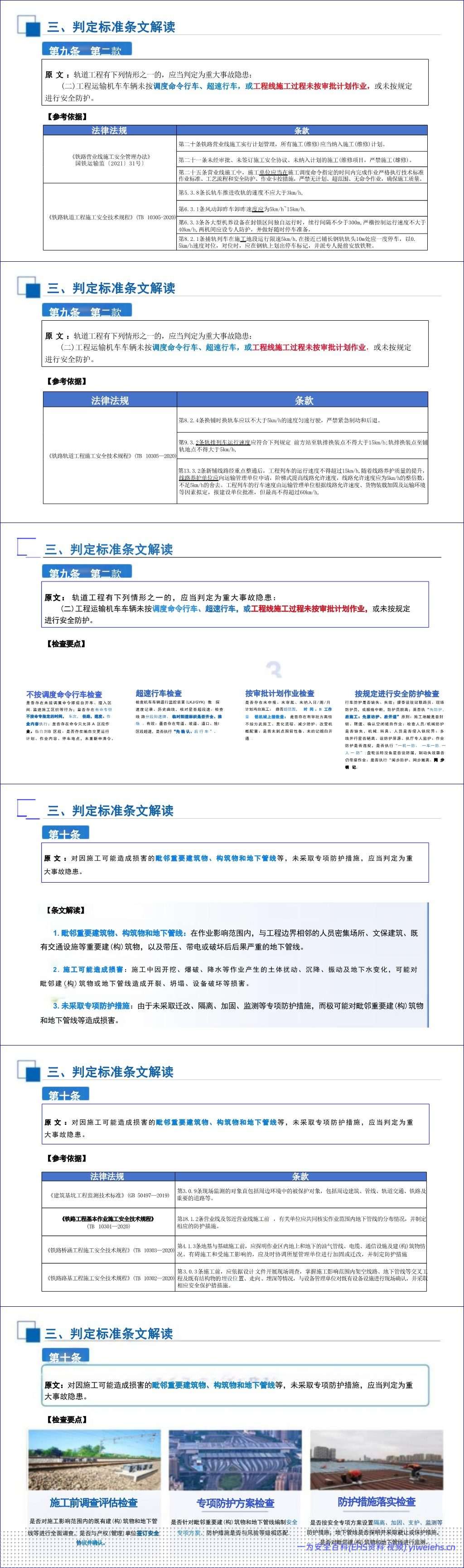 【PPT】国家铁路局《铁路建设工程生产安全重大事故隐患判定标准》解读与宣贯179页