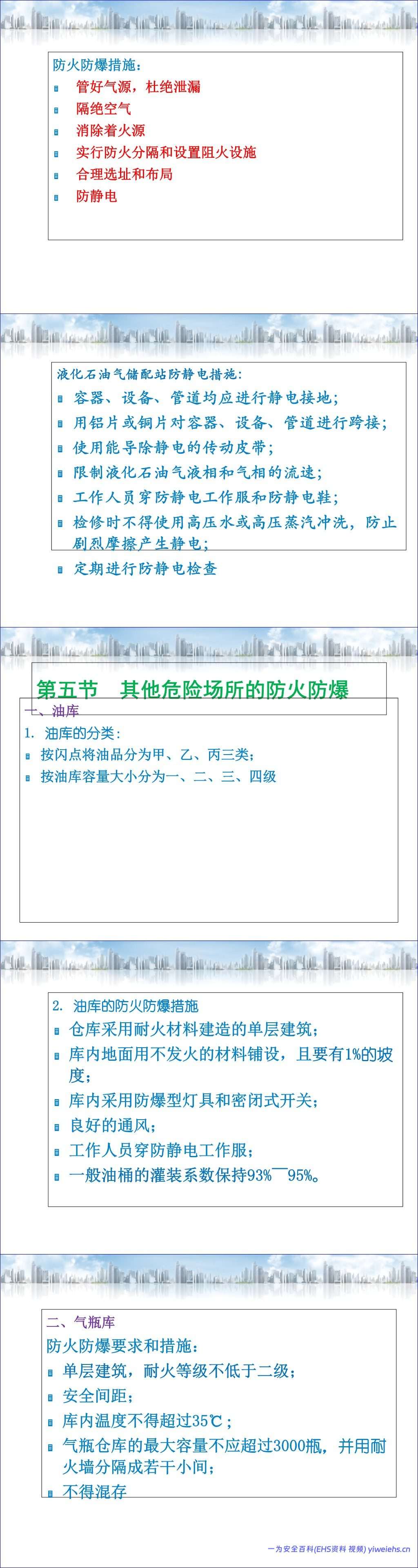 【PPT】典型危险场所的防火防爆