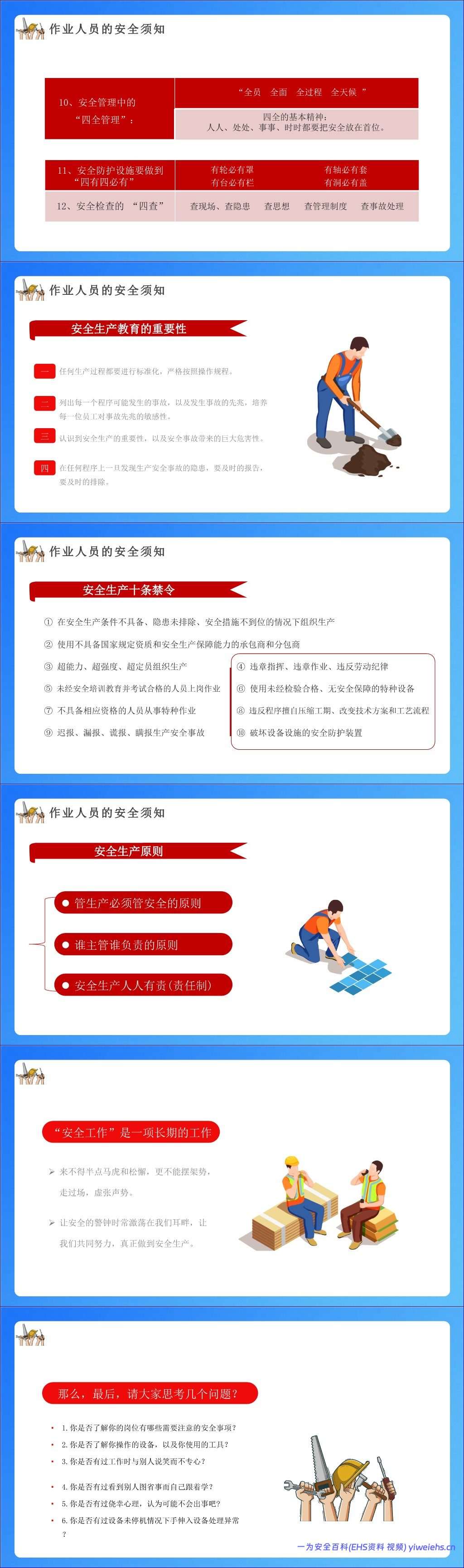 【PPT】国庆节后复工:全体员工安全意识及安全知识培训 74页