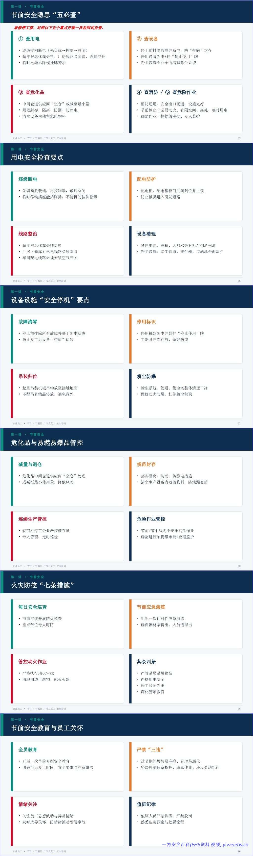【PPT】2026新版《中秋国庆节前节假日和节后复工安全培训》 – 37页
