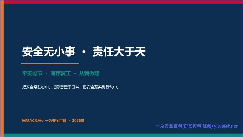【PPT】2026新版《中秋国庆节前节假日和节后复工安全培训》 – 37页