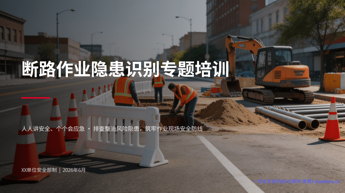 【PPT】断路作业隐患识别专题培训