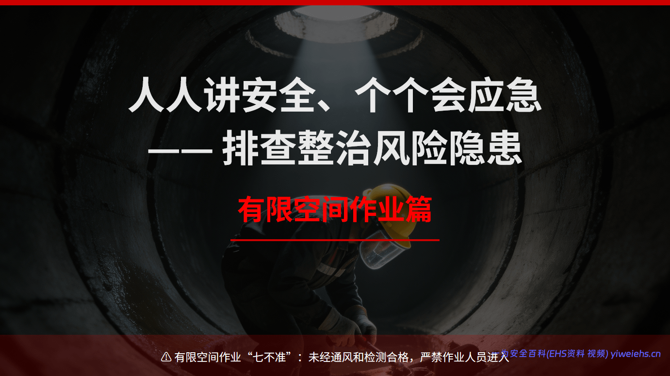 【PPT】有限空间作业安全培训课件（事故案例警示）