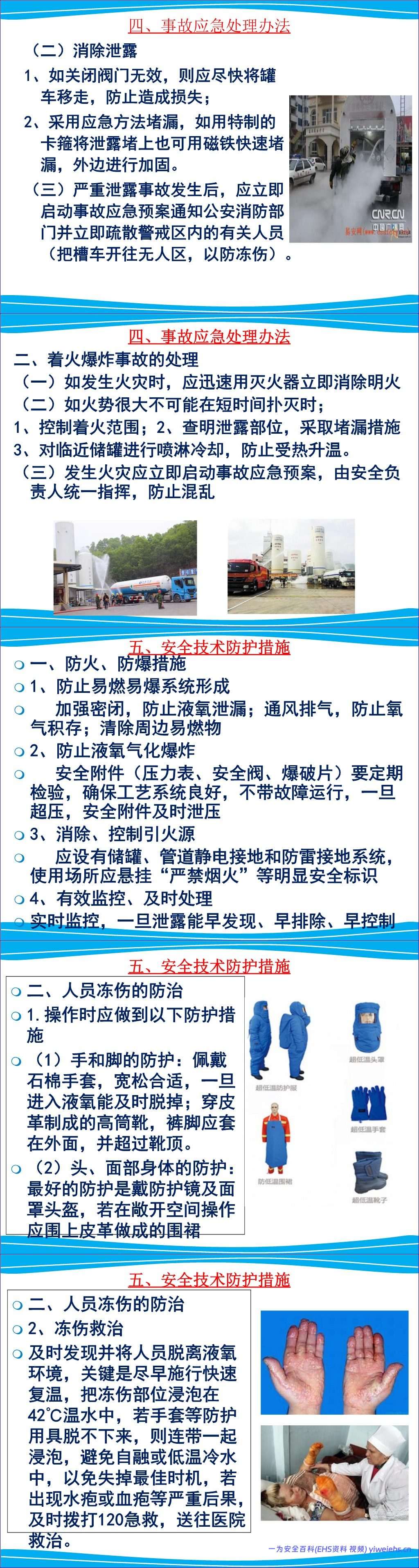 【PPT】液氧的安全知识讲解