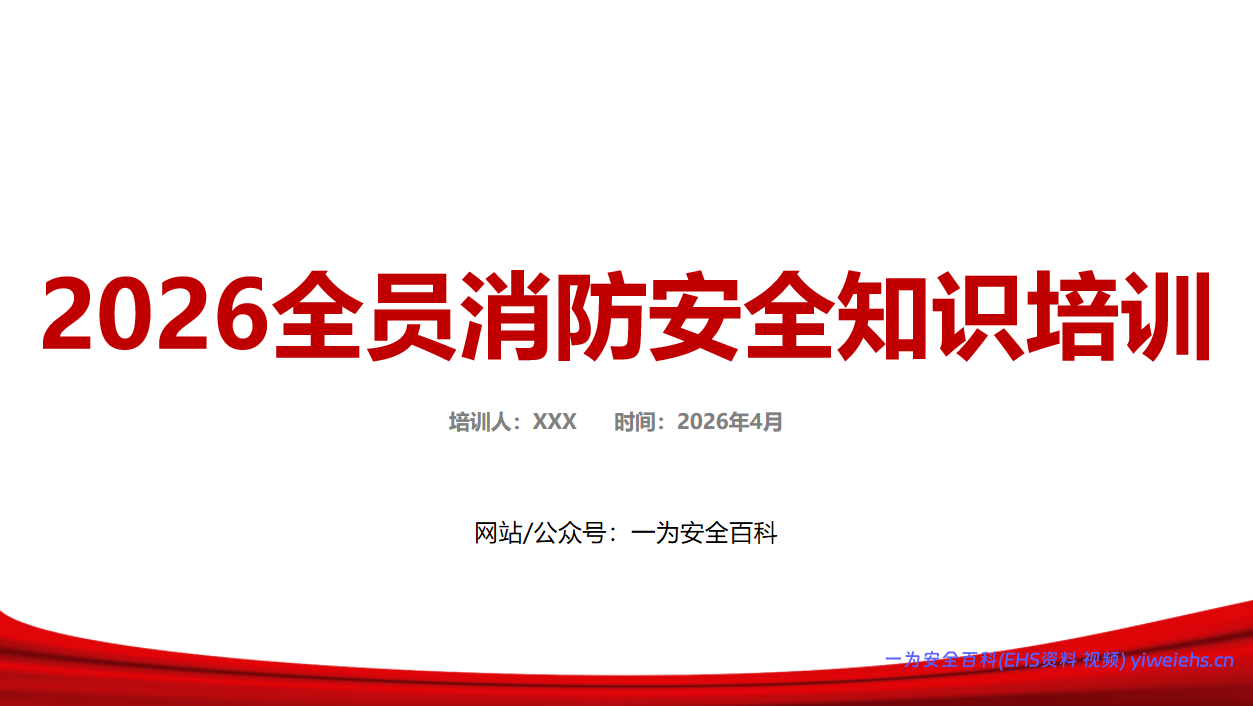 【PPT】2026最新全员消防安全知识培训-附近期典型火灾案例 -76页