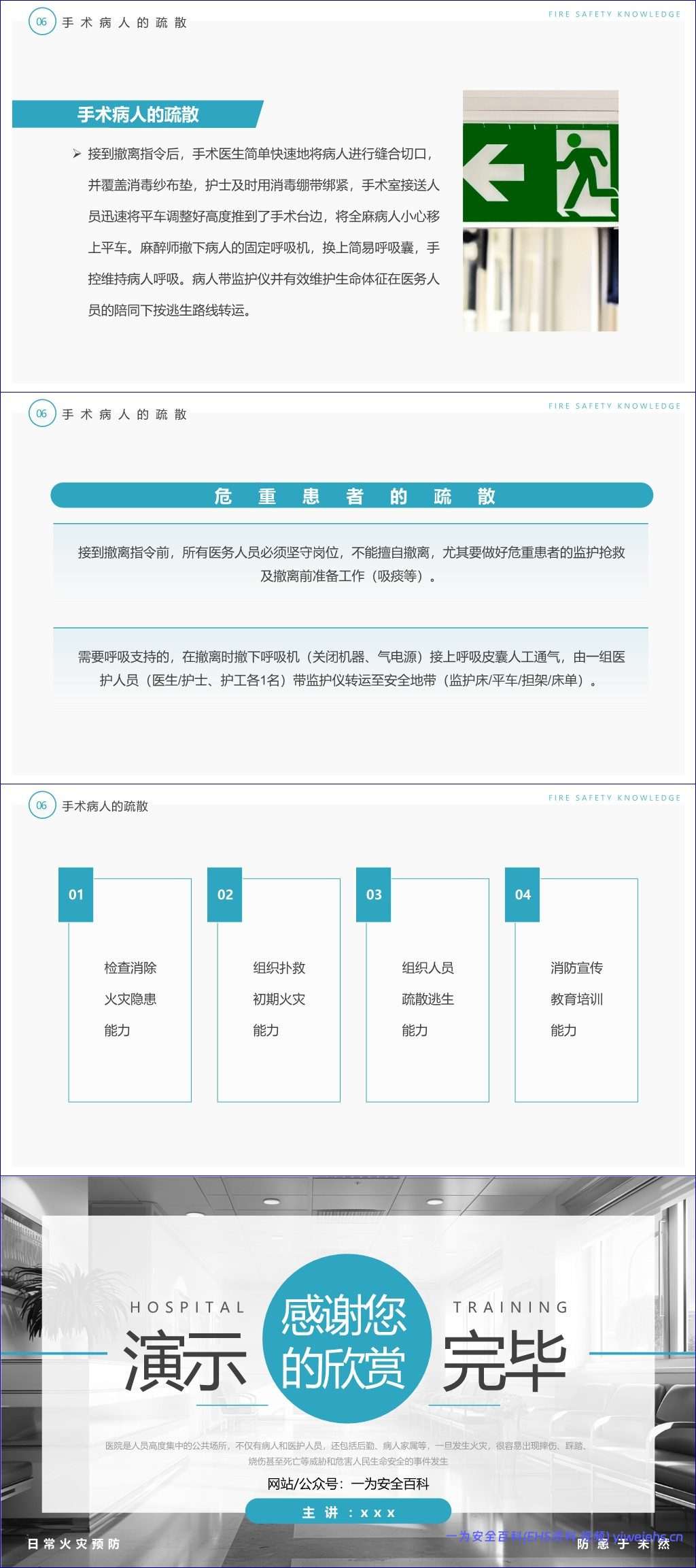 【PPT】医院消防安全知识培训-40页
