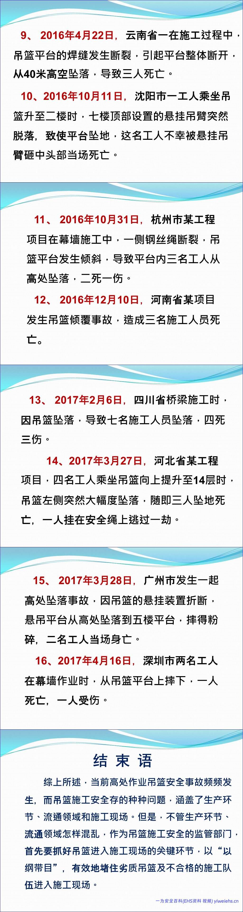 【PPT】高处作业吊篮安全管理标准解读及案例分析,规范总结 – 121页