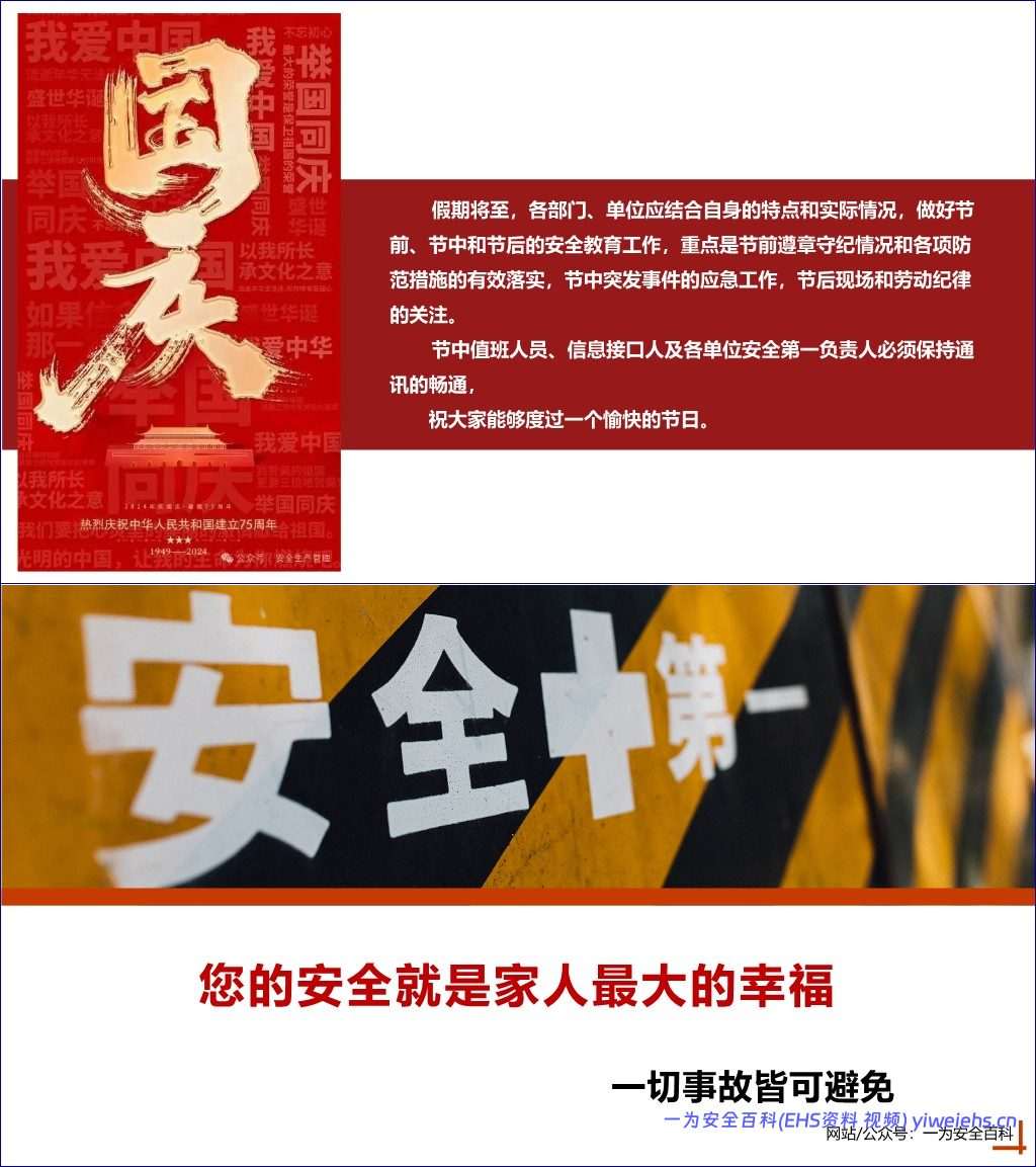 【PPT】国庆中秋节假日安全教育培训 – 32页