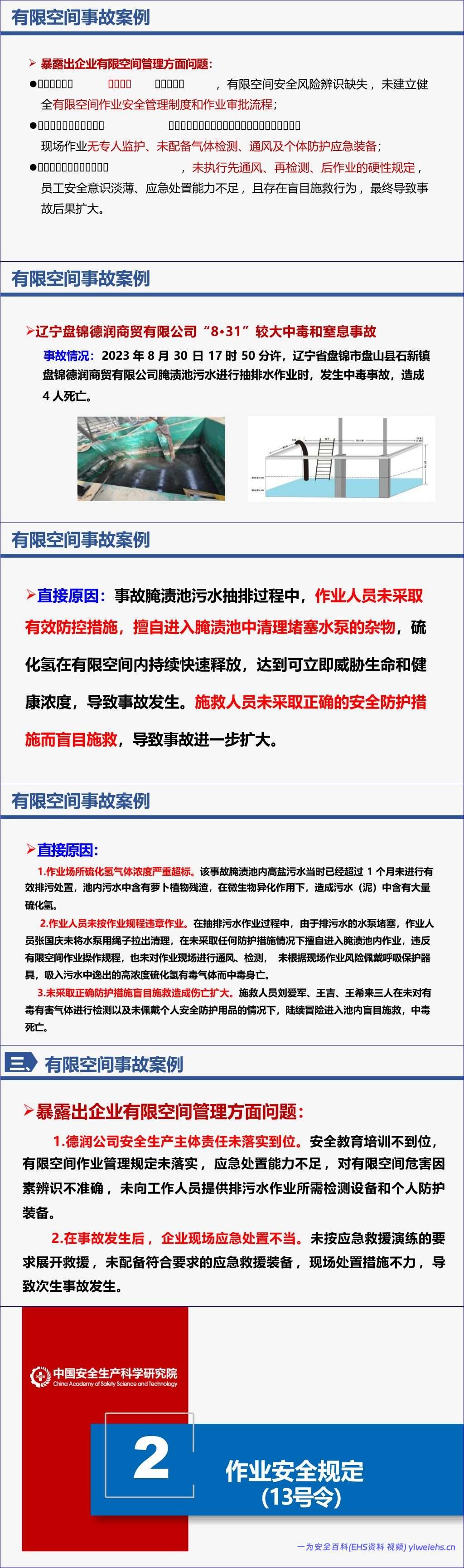 【PPT】有限空间作业安全风险管控课件-87页